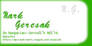 mark gercsak business card